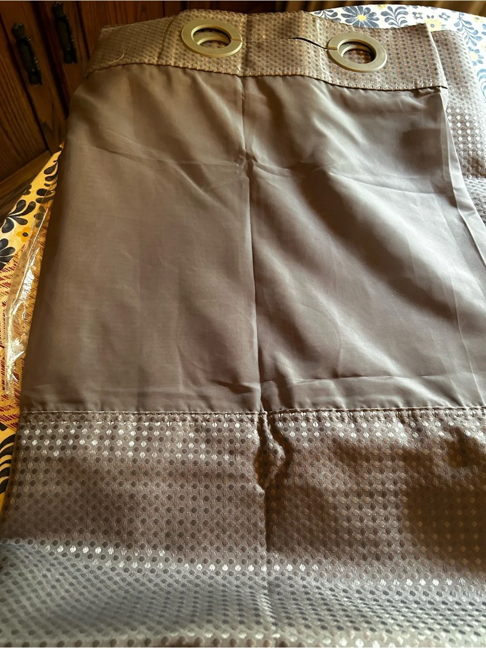SORTTO No Hook Shower Curtain Snap-In Liner Gray Polyester 71x74/70Wx54L Liner